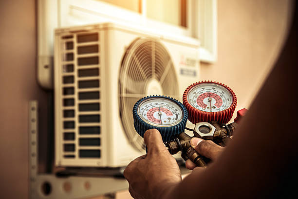 Professional Air Conditioning Service technician working in Mathews, LA